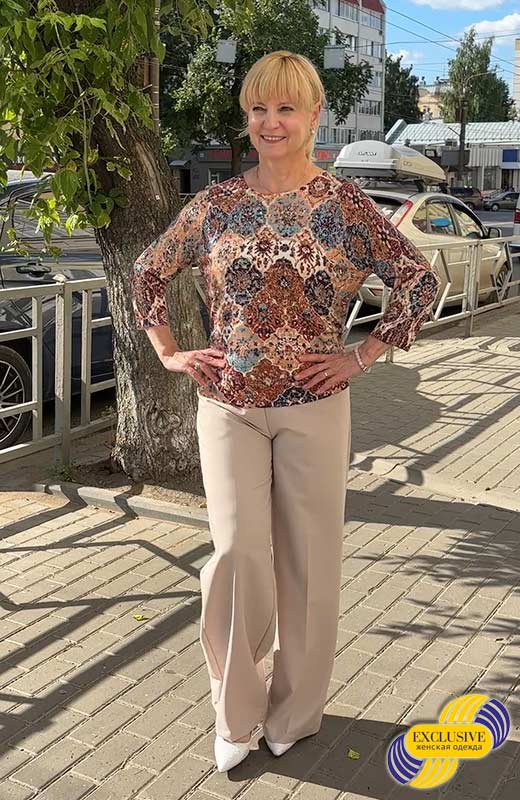 Брюки "Пара журавлей"